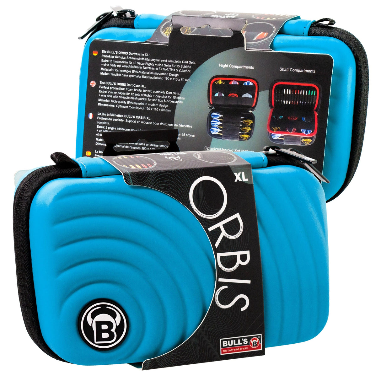 BULL'S Orbis Dart Case - Strong EVA Material - XL - Colours