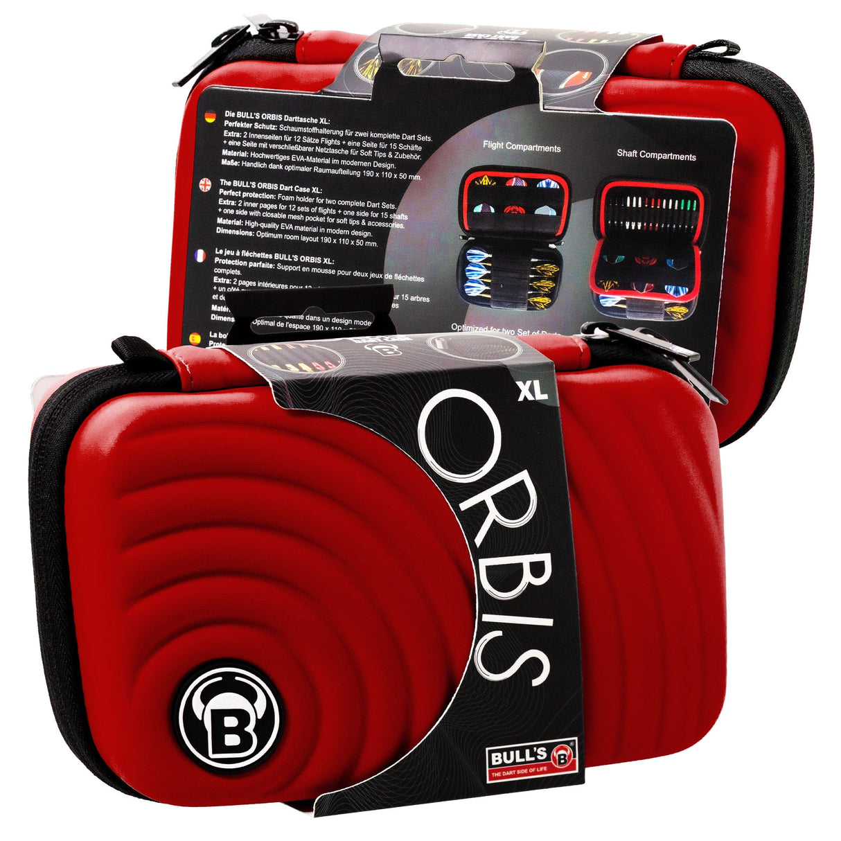 BULL'S Orbis Dart Case - Strong EVA Material - XL - Colours
