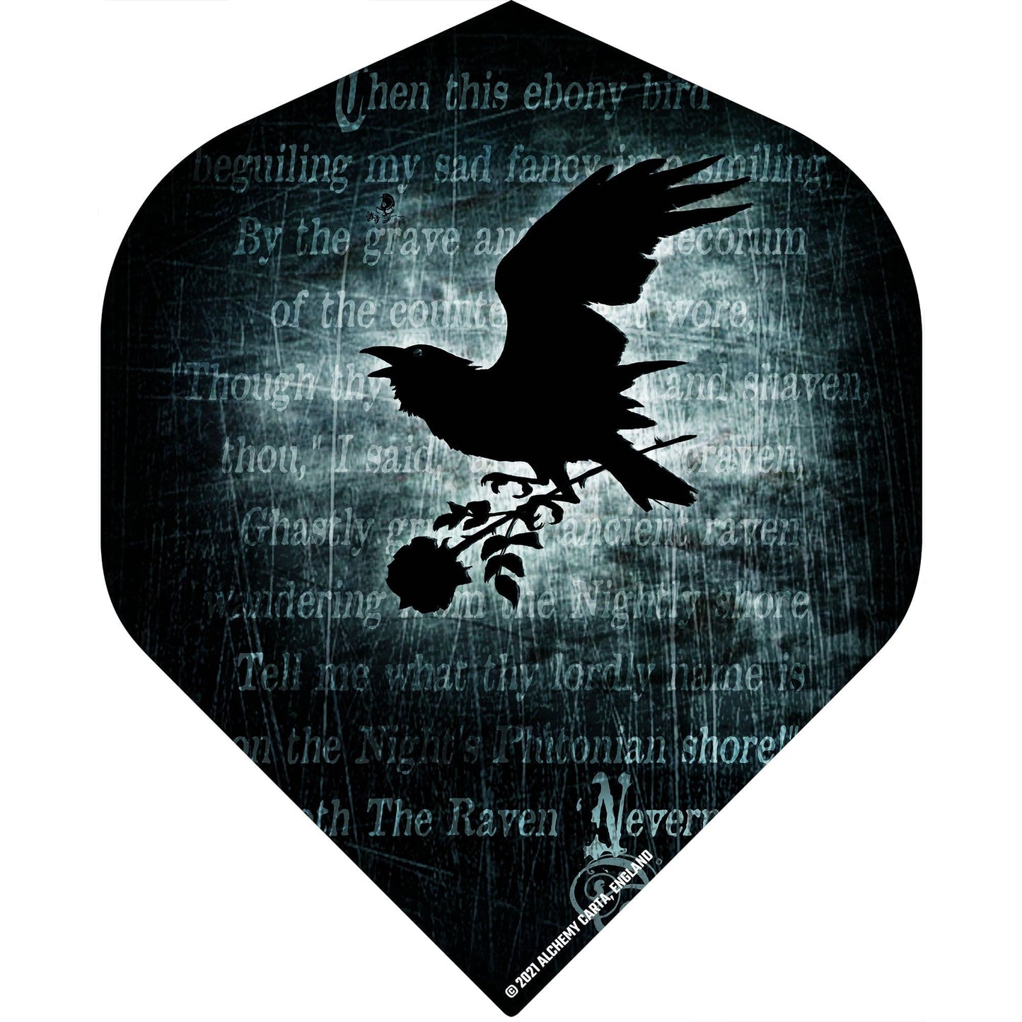 Alchemy Dart Flights - Official Licensed - Std - No2 - Black - The Raven
