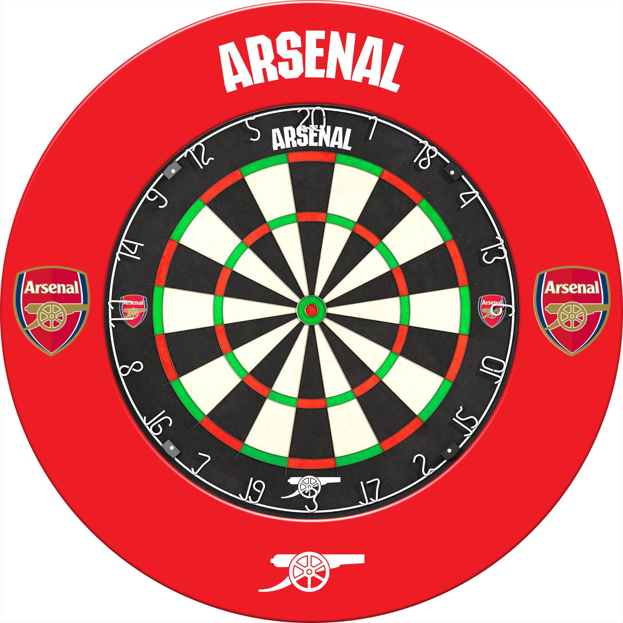 Arsenal FC Dartboard Surround - Official Licensed - The Gunners - S1 - Red - Logo