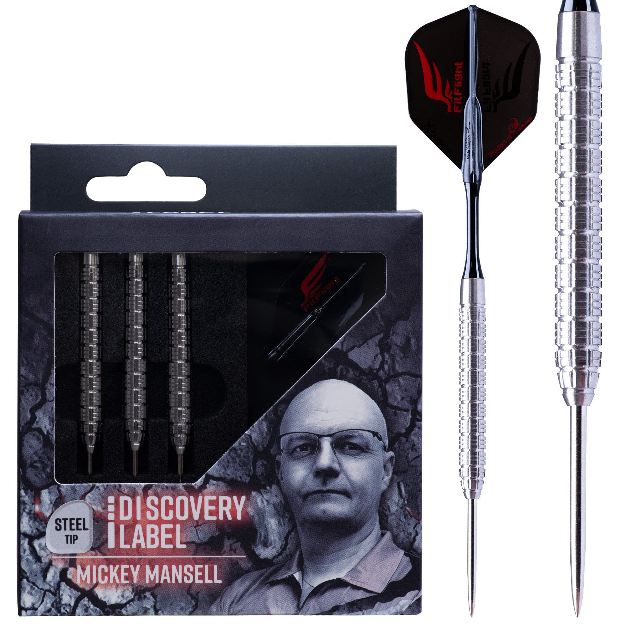 Cosmo Discovery Label Darts - Steel Tip - 90% Tungsten - Mickey Mansel