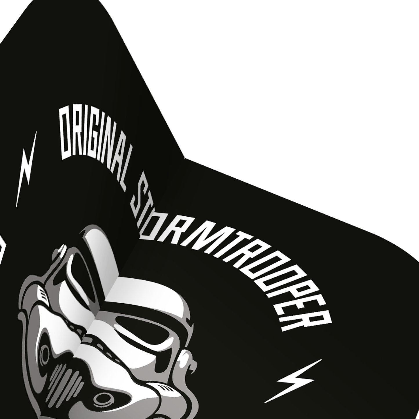 Original StormTrooper Dart Flights - Official Licensed - No2 - Std - Storm Trooper - Logo on Black
