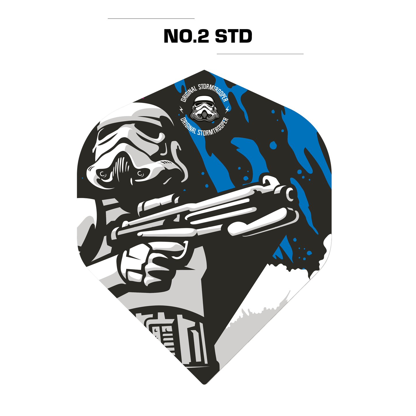 Original StormTrooper Dart Flights - Official Licensed - No2 - Std - Storm Trooper - Holding Gun