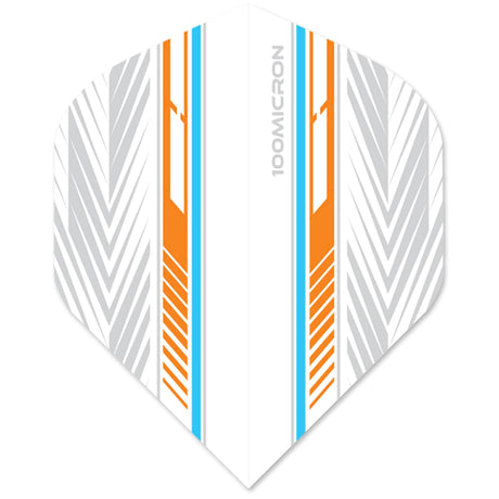 Designa Racing Flights - Standard No2 - 100 Micron - Blue & Orange