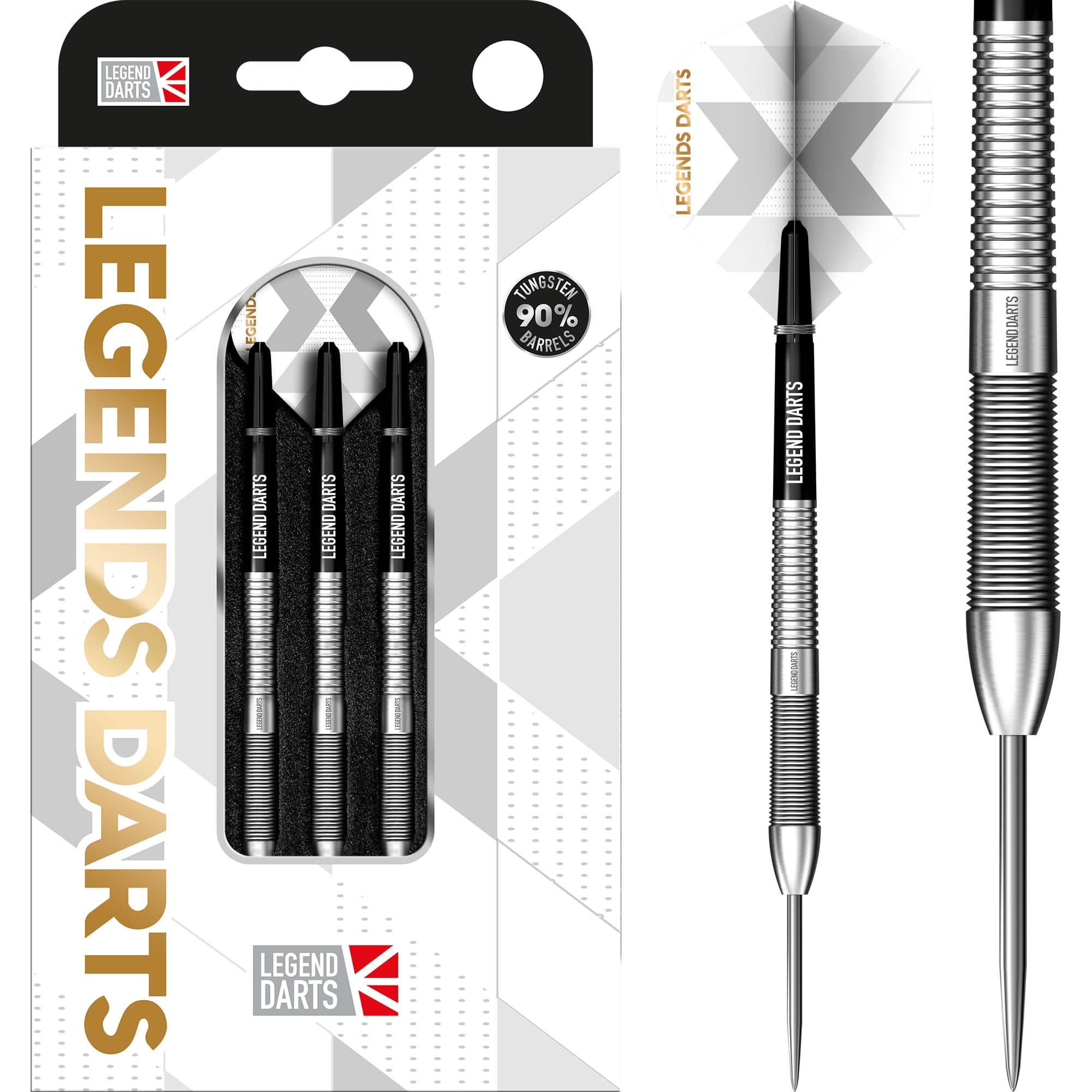 イチロー TRIPLE THREADS RELICS LEGEND Legend Darts - Steel Tip - 90% Tungsten - Pro Series - V36 - Slim Ring