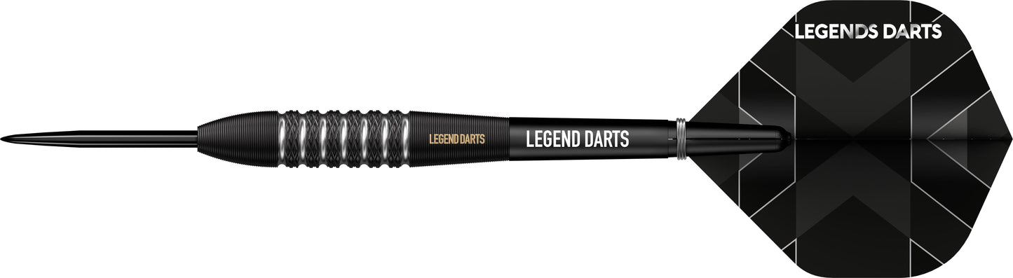 Legend Darts - Steel Tip - Evolution Series - B09 - Black - Knurled Bomb