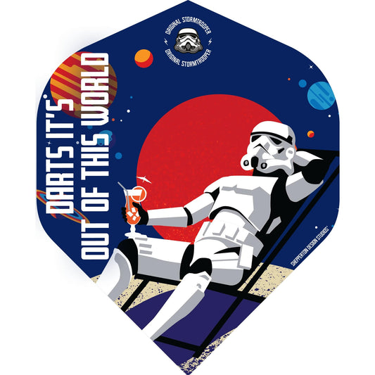 Original StormTrooper Dart Flights - Official Licensed - No2 - Std - Storm Trooper - Out of This World
