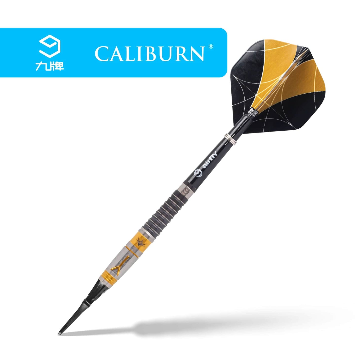 Caliburn Y Darts - Soft Tip - 90% - Black & Gold - 20g 20g