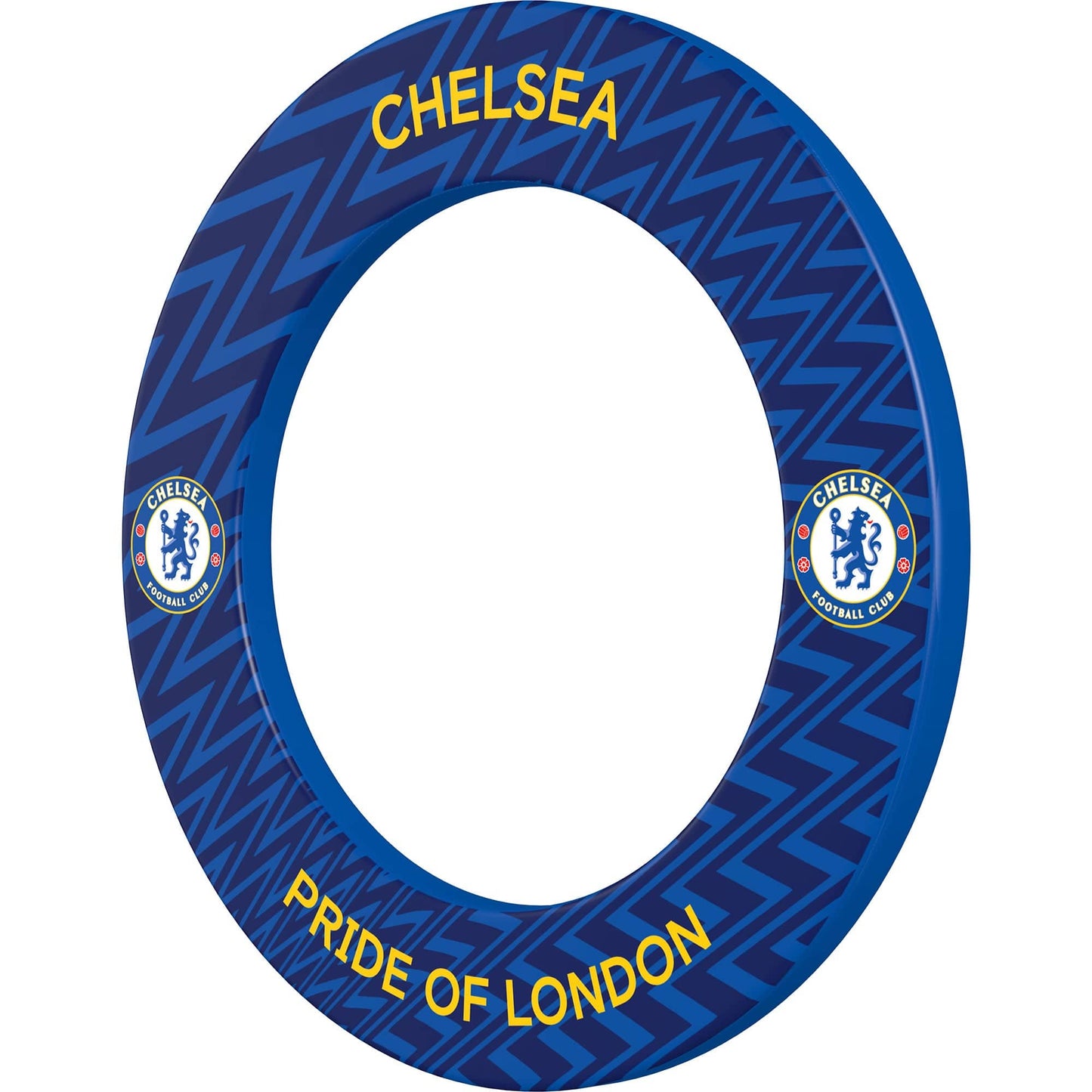 Chelsea Football Dartboard Surround - Official Licensed - Chelsea FC - S4 - ZigZag - Yellow