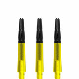 Harrows Alamo VS2 Dart Shafts - Polycarbonate - Black Aluminium Top - Yellow Short