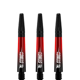 Ruthless Sting XT Dart Shafts - Polycarbonate - Gradient Black & Red - Black Top Tweenie