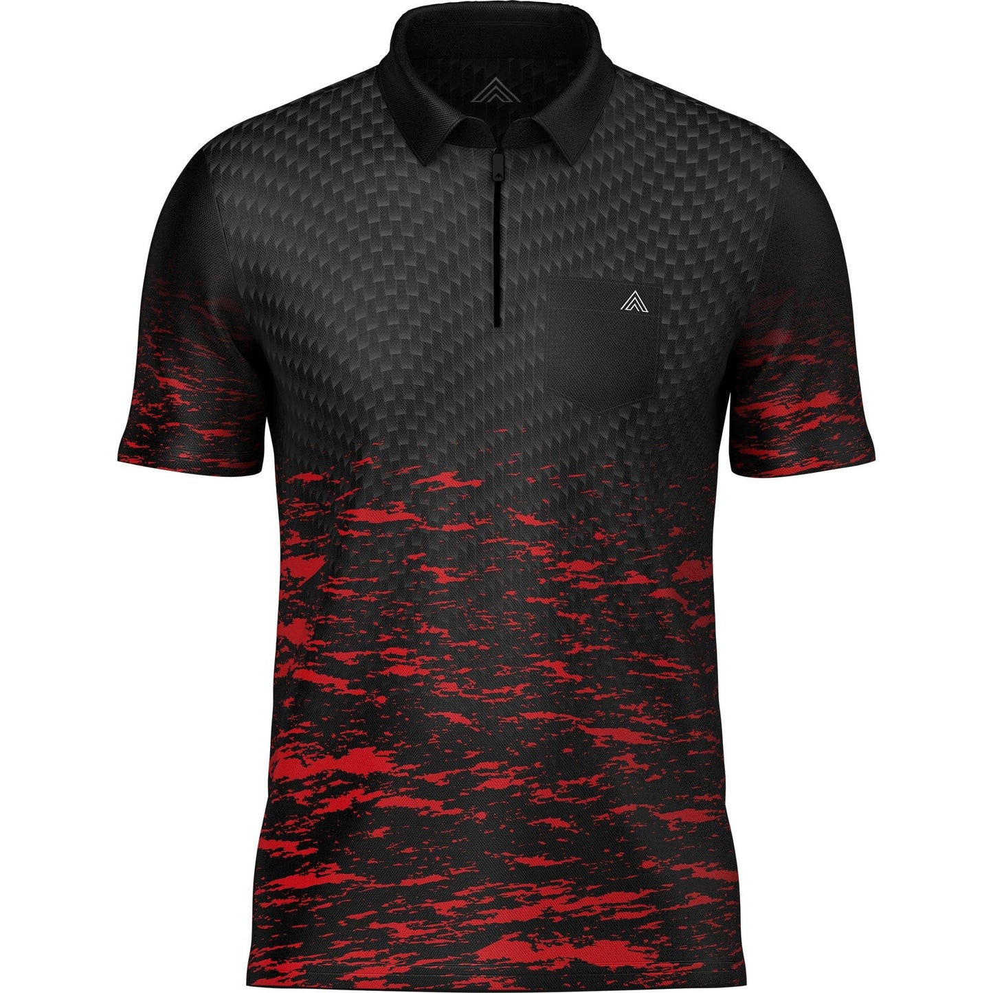 Arraz Lava Dart Shirt - with Pocket - Black & Red