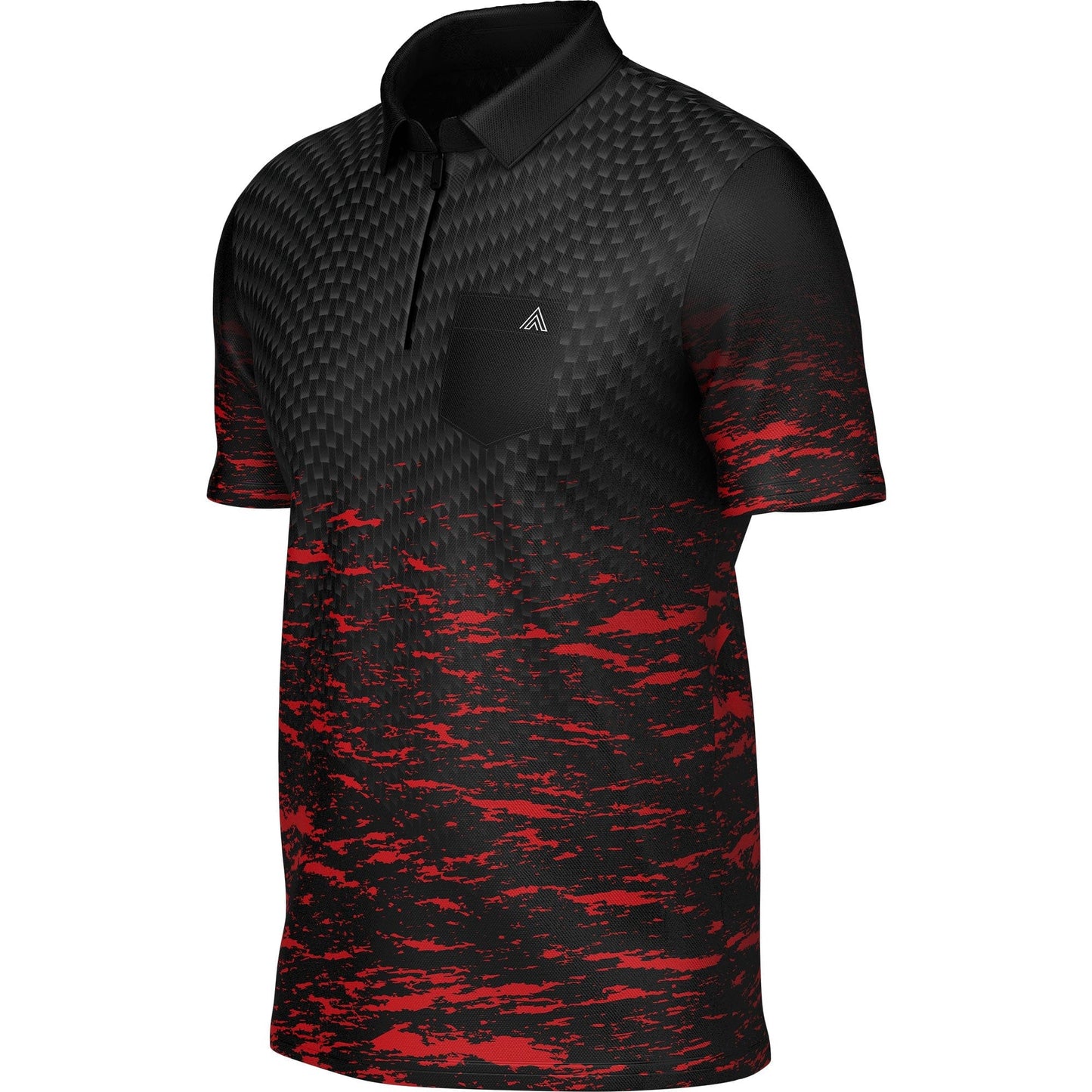 Arraz Lava Dart Shirt - with Pocket - Black & Red