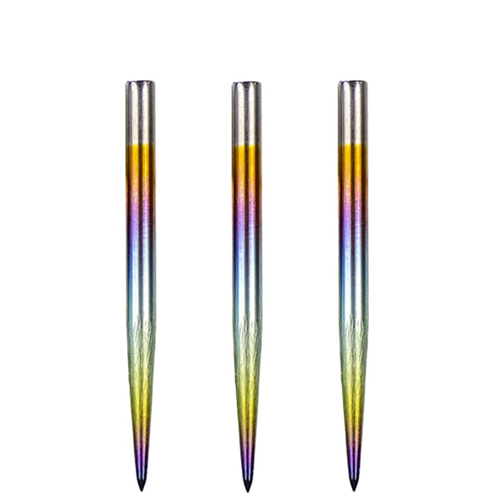 Bulls Rainbow Dart Points - Steel Tip - Smooth 32mm