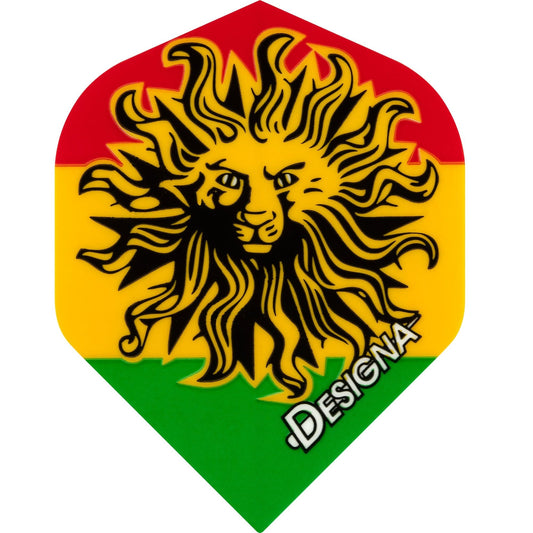 *Designa Dart Flights - Extra Strong - Std - Jamaica - Lion