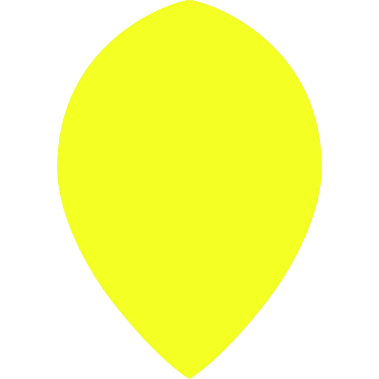 *Dart Flights - Poly Plain Fluoresent - Pear - Fluro Fluro Yellow