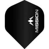 Mission Logo Dart Flights - 100 Micron - No2 - Std Grey
