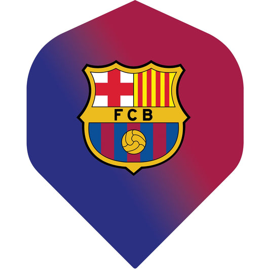 FC Barcelona - Official Licensed BARÇA - Dart Flights - No2 - Std - F3 - Shaded with Crest