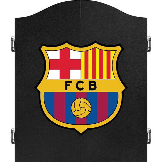 FC Barcelona - Official Licensed BARÇA - Dartboard Cabinet - C6 - Black Crest