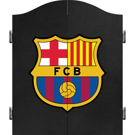 FC Barcelona - Official Licensed BARÇA - Dartboard Cabinet - C6 - Black Crest