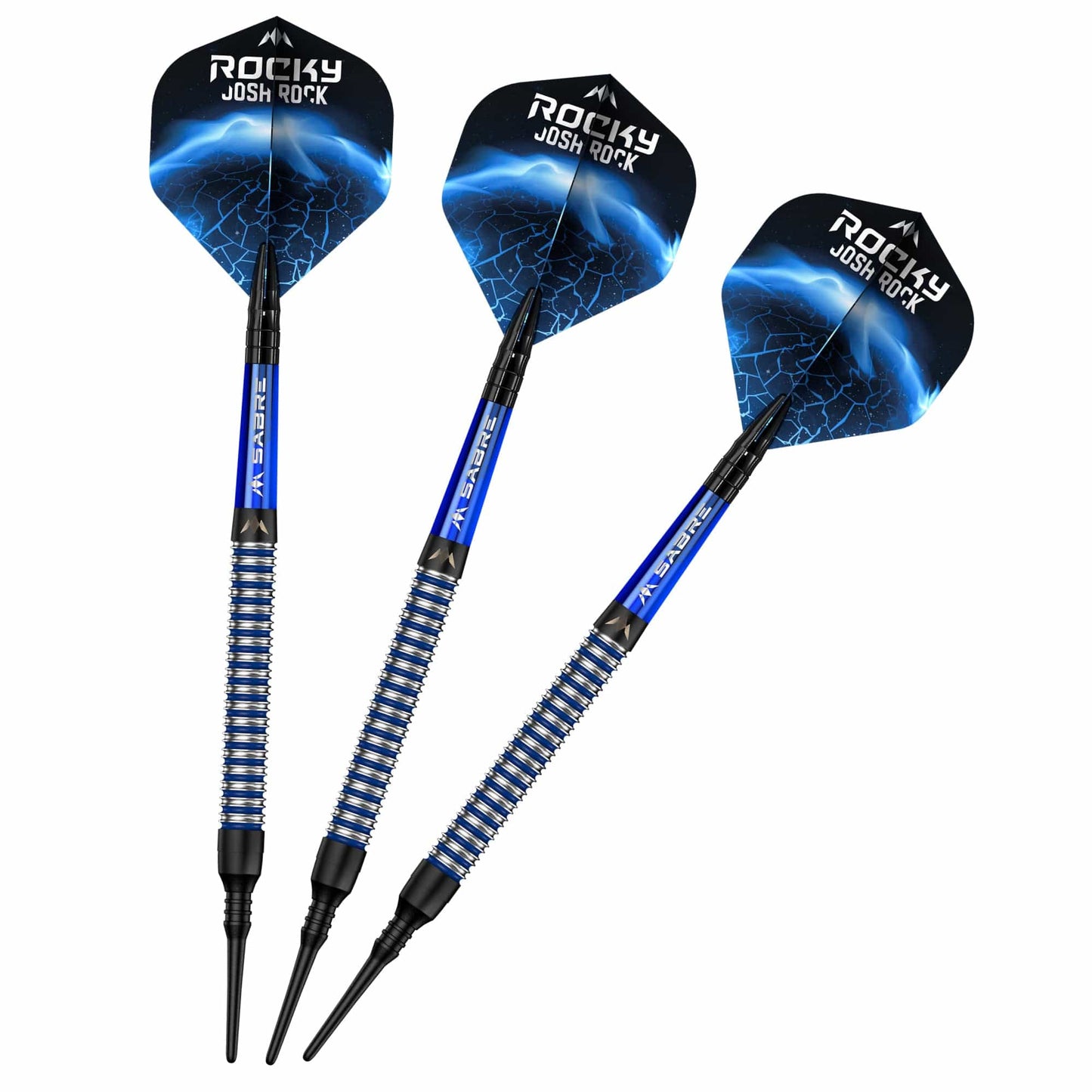 Mission Josh Rock Darts - Soft Tip - The Rock - Black & Blue - 18g 18g