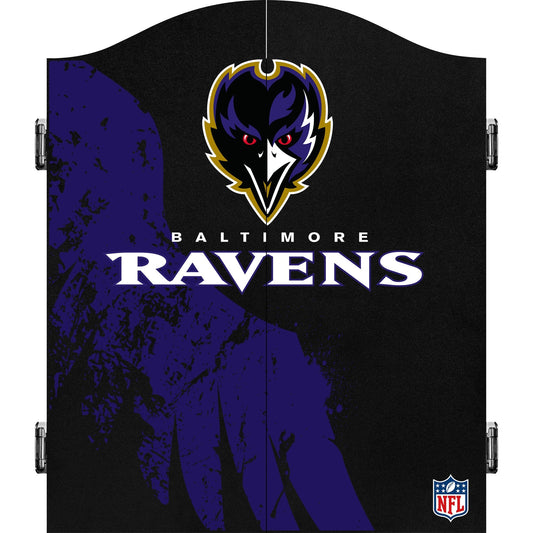 NFL - Dartboard Cabinet - Official Licensed - Baltimore Ravens