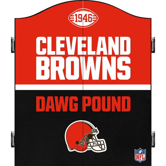 NFL - Dartboard Cabinet - Official Licensed - Cleveland Browns