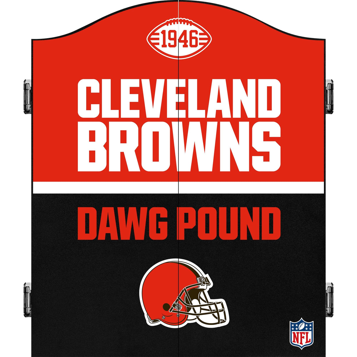 NFL - Dartboard Cabinet - Official Licensed - Cleveland Browns