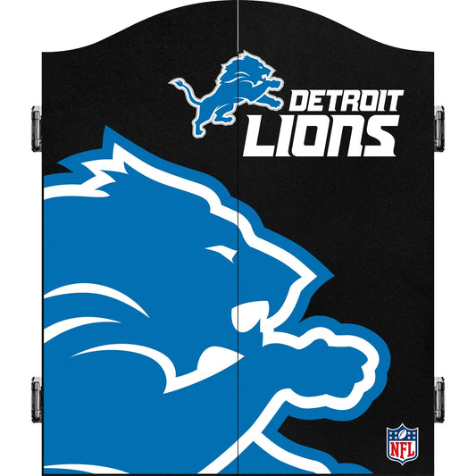 NFL - Dartboard Cabinet - Official Licensed - Detroit Lions