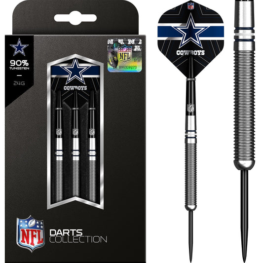 NFL - Steel Tip Tungsten Darts - Official Licensed - Dallas Cowboys - 24g 24g