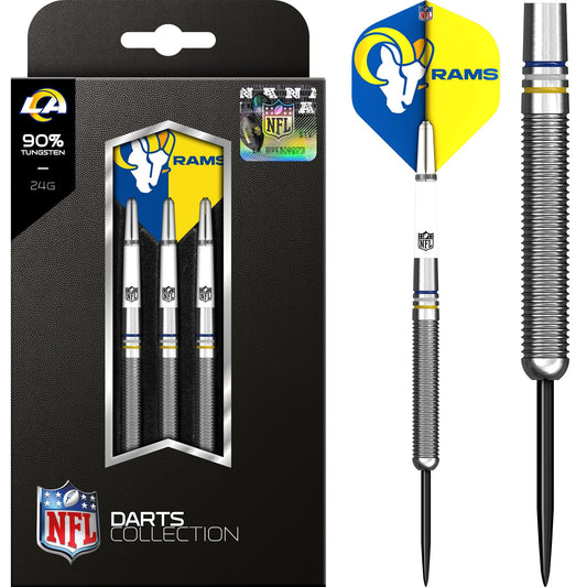 NFL - Steel Tip Tungsten Darts - Official Licensed - Los Angeles Rams - 24g 24g