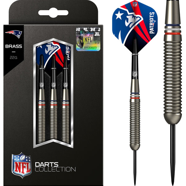 NFL - Steel Tip Brass Darts - Official Licensed - New England Patriots - 22g