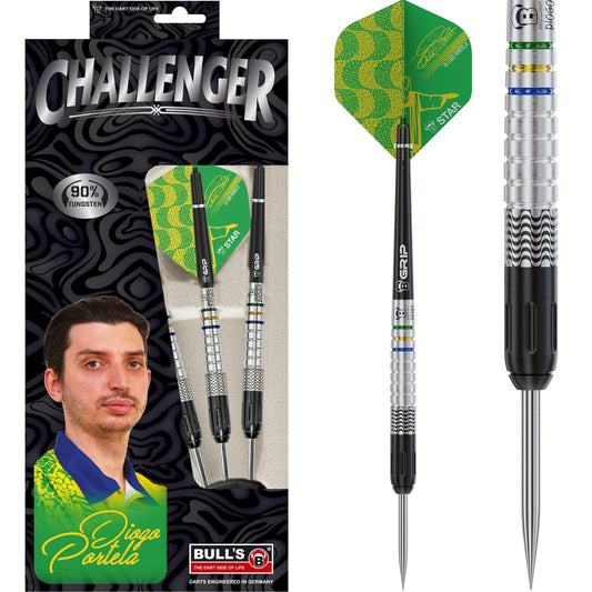 BULL'S Challenger Darts - Steel Tip - Diogo Portela - 24g 24g