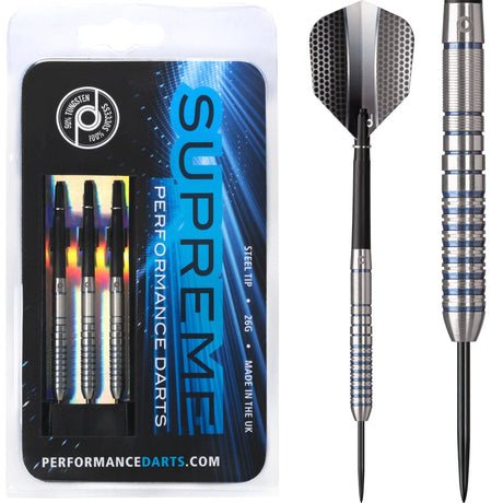 Performance Darts - Supreme - Steel Tip - Blue - 24g 23g