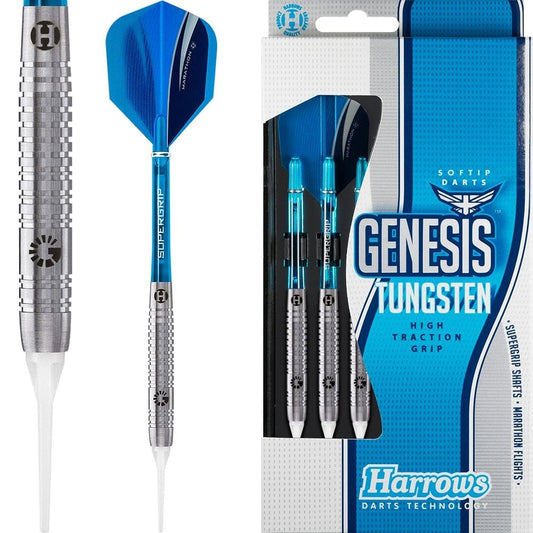 Harrows Genesis Darts - Soft Tip Tungsten - Made in England - A 16g