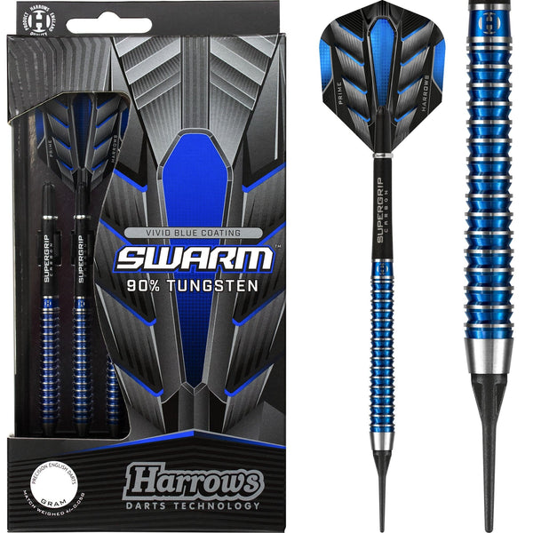 *Harrows Swarm Darts - Soft Tip - Electric Blue