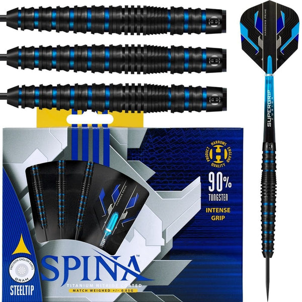 *Harrows Spina Darts - Steel Tip - Black & Blue