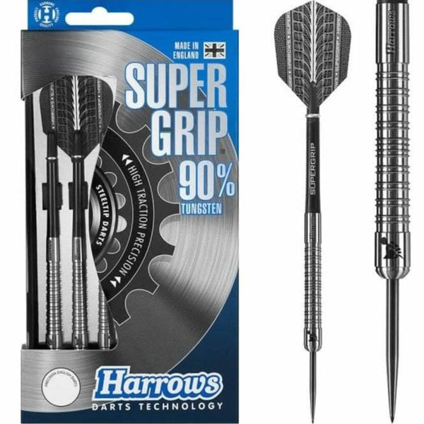 Harrows Supergrip Darts - Steel Tip - Made in England