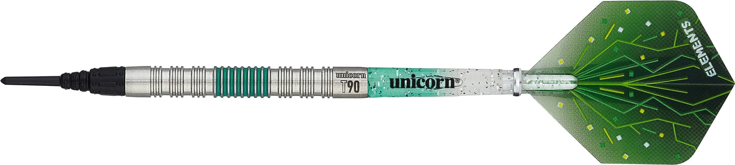 Unicorn T90 Darts - Soft Tip - Core XL - S2 - Green