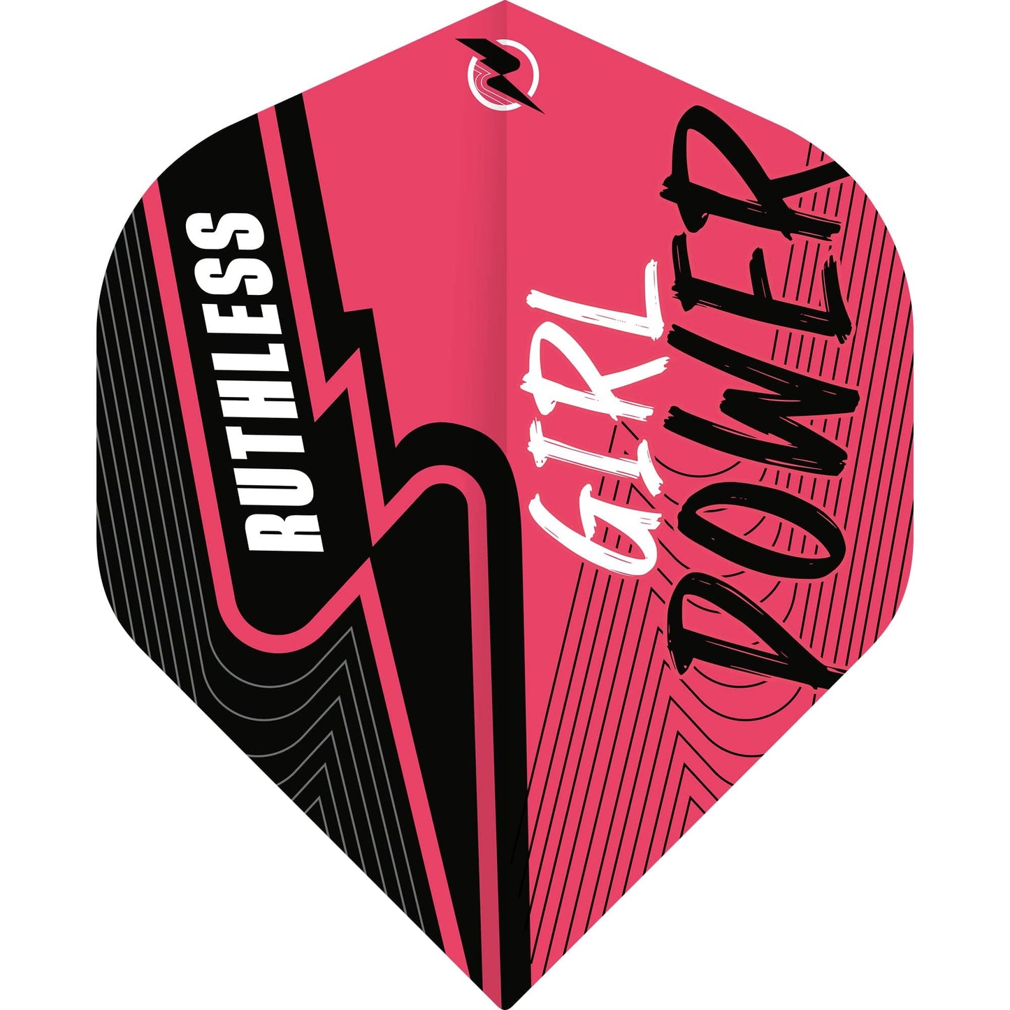 Ruthless - Girl Power - Dart Flights - 100 Micron - No2 - Std Pink