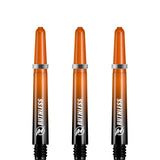 Ruthless Deflectagrip Plus Dart Shafts - Polycarbonate Stems with Springs - Orange Tweenie