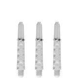 Harrows Dimplex Shafts - Dart Stems - with Rings - White Short