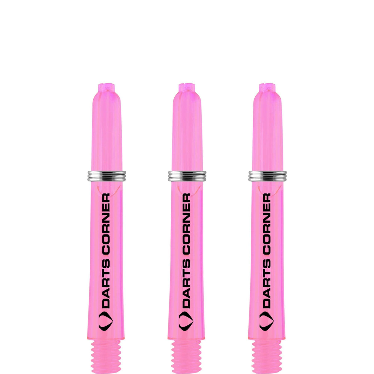 Darts Corner Polycarbonate Shafts - Dart Stems - Pink Short