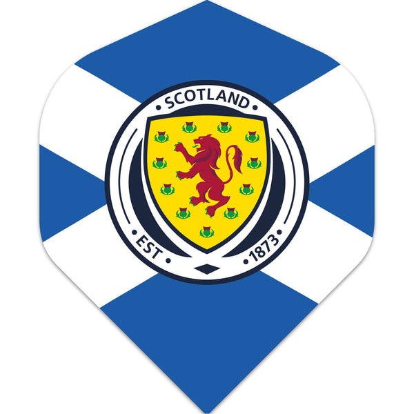 Scotland Football Dart Flights - Official Licensed - 100 Micron - No2 - Std - F4 - St Andrew - Blue