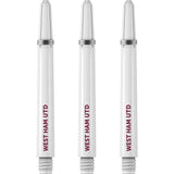 West Ham United FC - Official Licensed - Nylon Stems - Dart Shafts with Springs - White Medium
