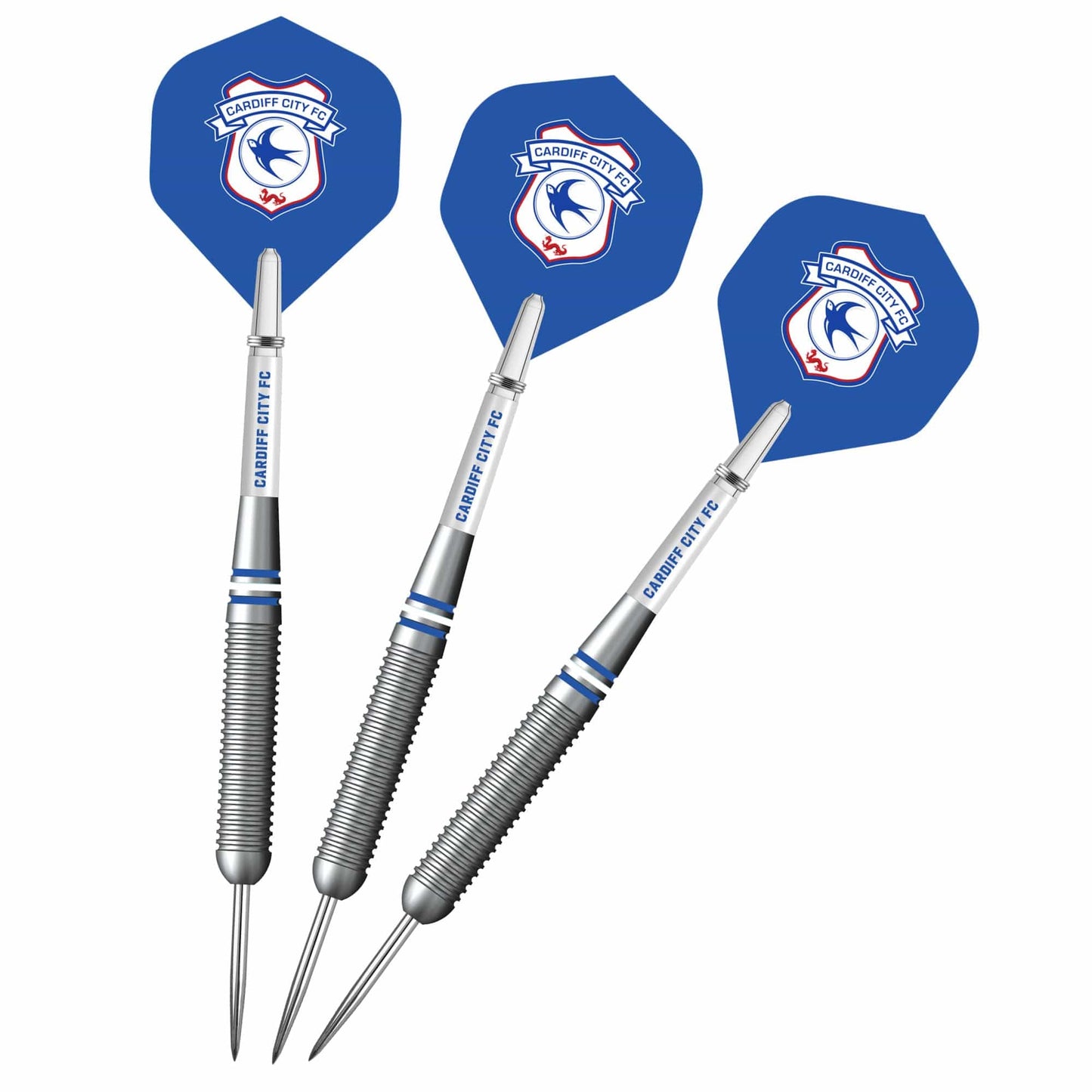 Cardiff City FC - Official Licensed - Steel Tip Darts - Brass - 22g 22g