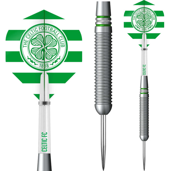 Celtic FC Darts - Steel Tip Brass - Official Licensed - Celtic - 22g