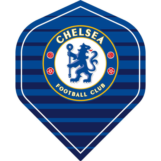 Chelsea Football Dart Flights - 100 Micron - No2 - Std - F2 - Stripe Logo