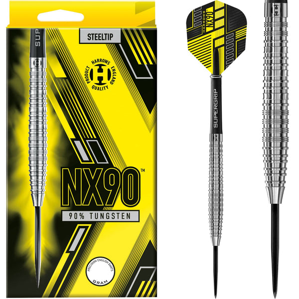 Harrows NX90 Darts - Steel Tip - Ringed
