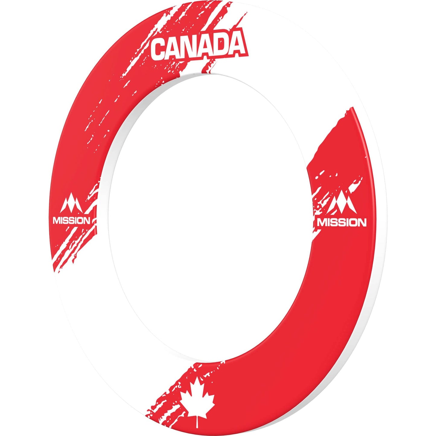 Mission Dartboard Surround - Canada Design - Slanted Design - Maple Leaf